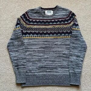 Urban Pipeline Fair Isle Knit Sweater Striped Ski Style Indie Skater Cottage L‎